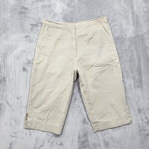 Monterey Club Shorts‎ Womens 6 Beige Bermuda Twill Stretch Golf Casual Walking